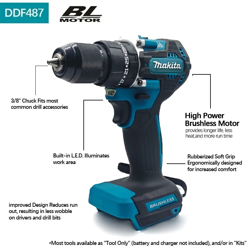2026 Original Makita DDF487 18 - Makita Drill Ddf484 avaliação e preço